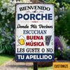 Personalized Outdoor Backyard Great Music Spanish Patio Metal Sign DB278 95O47 1
