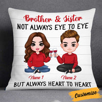 Personalized Family Icon Sister Brother Pillow DB282 85O34 thumb 1