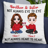 Personalized Family Icon Sister Brother Pillow DB282 85O34 thumb 1