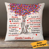 Personalized Spanish Mom Grandma Daughter Granddaughter Canvas Pillow DB281 26O23 thumb 1