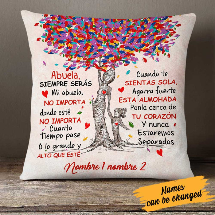 Personalized Spanish Mom Grandma Daughter Granddaughter Canvas Pillow DB281 26O23 1