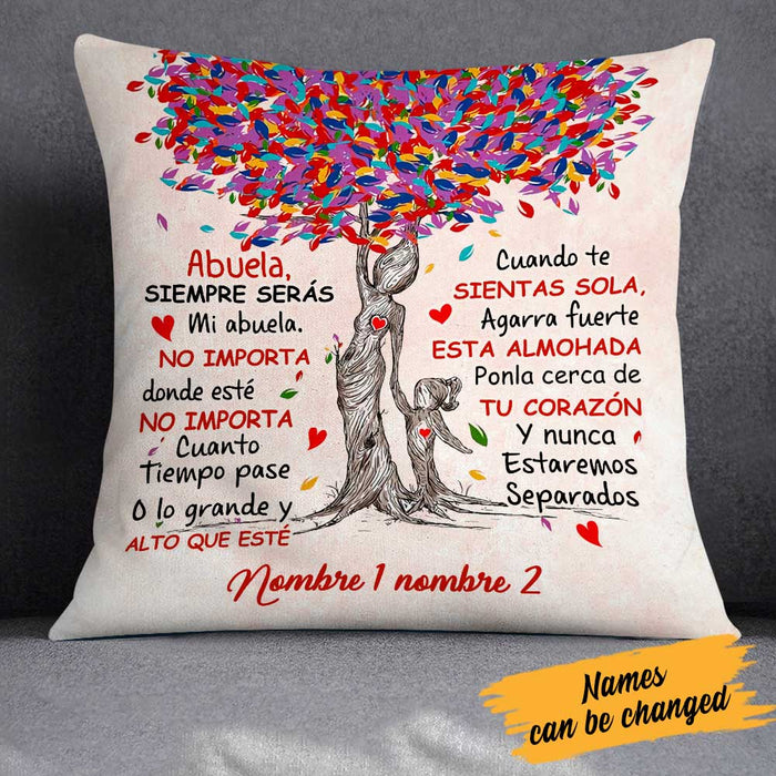 Personalized Spanish Mom Grandma Daughter Granddaughter Canvas Pillow DB281 26O23 1