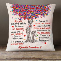 Personalized Spanish Mom Grandma Daughter Granddaughter Canvas Pillow DB281 26O23 thumb 1