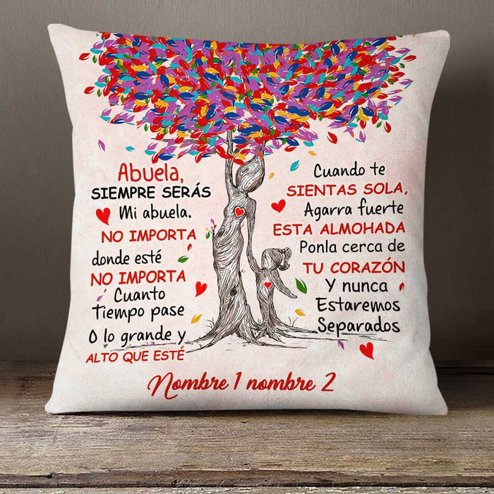 Personalized Spanish Mom Grandma Daughter Granddaughter Canvas Pillow DB281 26O23 1
