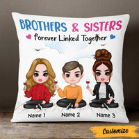 Personalized Family Icon Brother Sister Pillow DB284 30O47 thumb 1