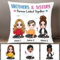 Personalized Family Icon Brother Sister Pillow DB284 30O47 thumb 1