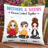 Personalized Family Icon Brother Sister Pillow DB284 30O47 thumb 1