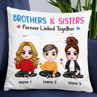 Personalized Family Icon Brother Sister Pillow DB284 30O47 thumb 1