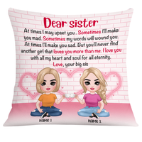 Personalized Family Icon Sisters Pillow DB281 95O24 thumb 1