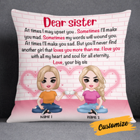 Personalized Family Icon Sisters Pillow DB281 95O24 thumb 1
