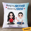 Personalized Family Icon Brother Sister Pillow DB285 30O36 1