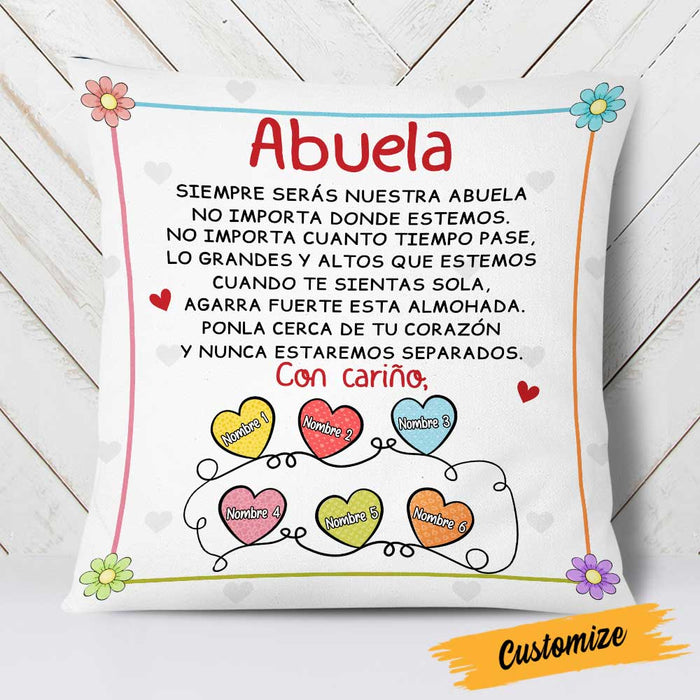 Personalized Granddaughter To Spanish Grandma Pillow DB283 23O23 1