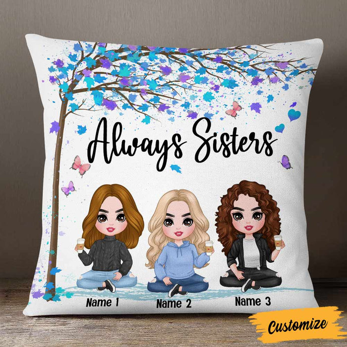 Personalized Family Icon Sisters Pillow DB286 23O57 1