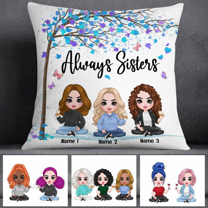 Personalized Family Icon Sisters Pillow DB286 23O57 1