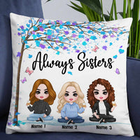 Personalized Family Icon Sisters Pillow DB286 23O57 thumb 1