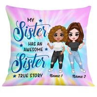 Personalized Family Icon Sisters Pillow DB285 23O24 thumb 1