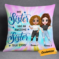 Personalized Family Icon Sisters Pillow DB285 23O24 thumb 1