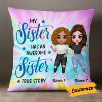 Personalized Family Icon Sisters Pillow DB285 23O24 thumb 1