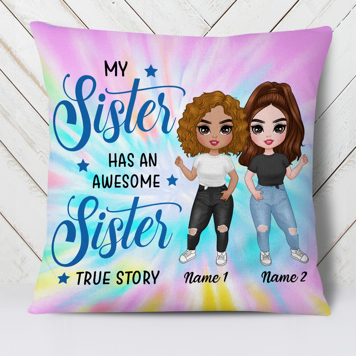 Personalized Family Icon Sisters Pillow DB285 23O24 1