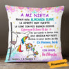 Personalized Unicorn Mamá Abuela Spanish Mom Grandma To Daughter Granddaughter Pillow DB284 95O53 1