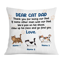 Personalized Thank You For Being A Cat Dad Pillow DB285 95O36 thumb 1