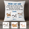 Personalized Thank You For Being A Cat Dad Pillow DB285 95O36 1