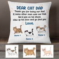 Personalized Thank You For Being A Cat Dad Pillow DB285 95O36 thumb 1