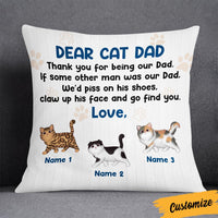 Personalized Thank You For Being A Cat Dad Pillow DB285 95O36 thumb 1