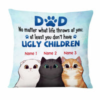 Personalized Cat Dad Beautiful Children Pillow DB286 95O47 thumb 1