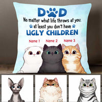 Personalized Cat Dad Beautiful Children Pillow DB286 95O47 thumb 1
