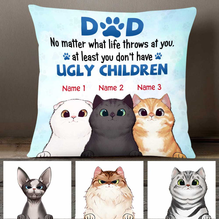 Personalized Cat Dad Beautiful Children Pillow DB286 95O47 1