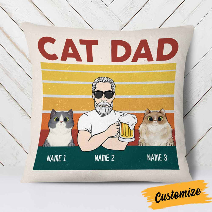 Personalized Cat Dad Pillow DB287 95O26 1