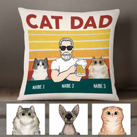 Personalized Cat Dad Pillow DB287 95O26 thumb 1