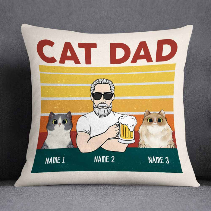 Personalized Cat Dad Pillow DB287 95O26 1