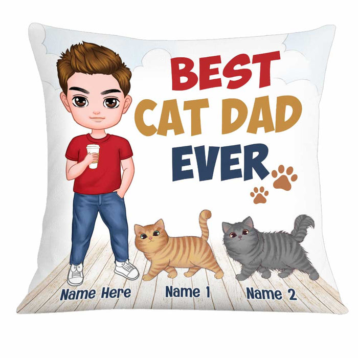 Personalized Cat Dad Pillow DB286 30O34 1