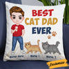 Personalized Cat Dad Pillow DB286 30O34 1
