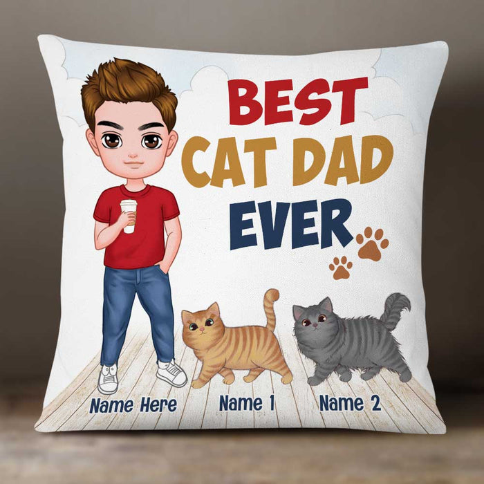 Personalized Cat Dad Pillow DB286 30O34 1