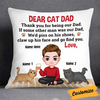 Personalized Cat Dad Pillow DB287 30O34 thumb 1
