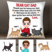 Personalized Cat Dad Pillow DB287 30O34 thumb 1
