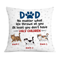 Personalized Cat Dad Pillow DB282 26O36 thumb 1