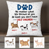 Personalized Cat Dad Pillow DB282 26O36 1