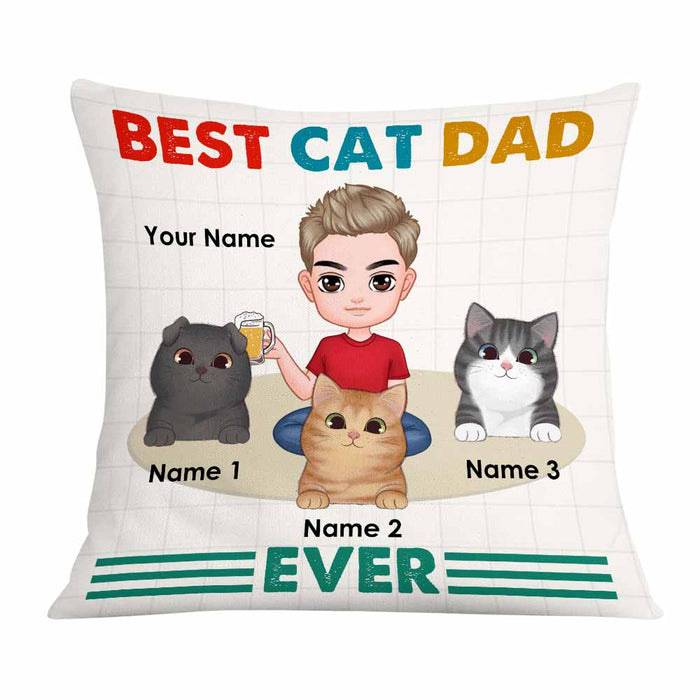 Personalized Cat Dad Pillow DB283 26O58 1