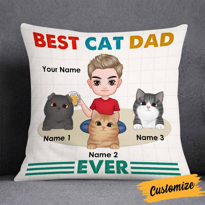 Personalized Cat Dad Pillow DB283 26O58 1