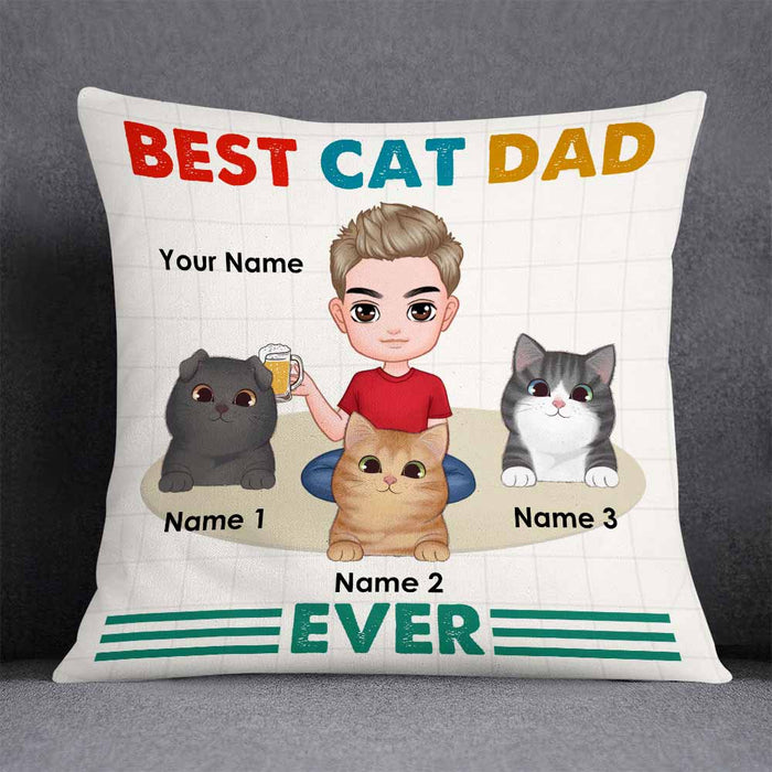 Personalized Cat Dad Pillow DB283 26O58 1
