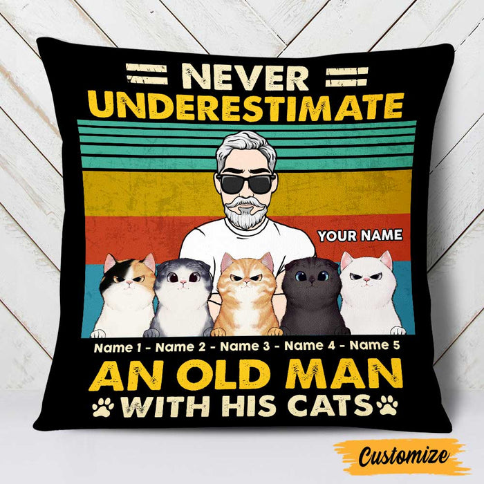 Personalized Cat Dad Pillow DB284 26O47 1