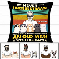 Personalized Cat Dad Pillow DB284 26O47 thumb 1