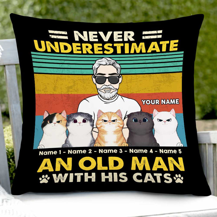 Personalized Cat Dad Pillow DB284 26O47 1