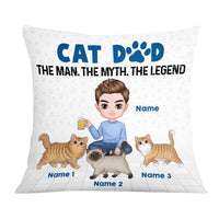 Personalized Cat Dad The Man Pillow DB285 26O57 thumb 1