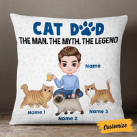 Personalized Cat Dad The Man Pillow DB285 26O57 thumb 1