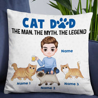 Personalized Cat Dad The Man Pillow DB285 26O57 thumb 1